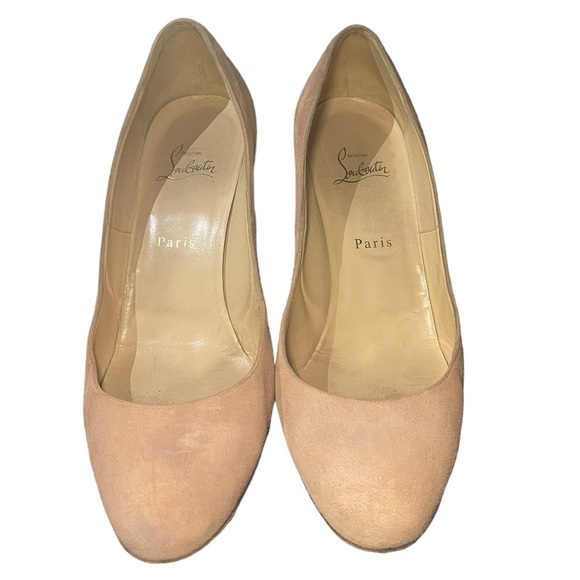 Christian Louboutin Suede Pumps size US 11, EU 41 - ALL ITEMS SHIP FREE - Picture 4 of 5